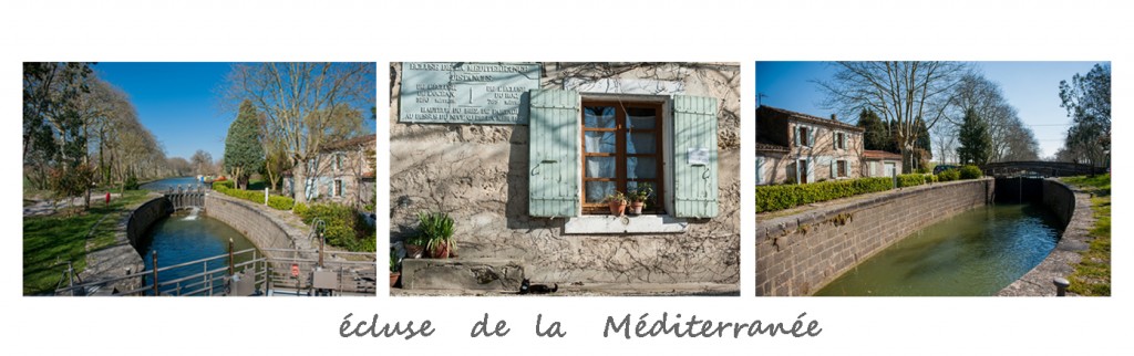 Vue de l'écluse de la Méditerranée